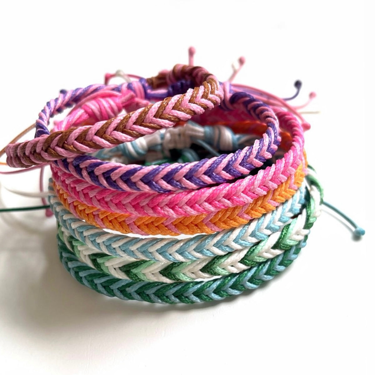 Dania, Braided Anklet Bracelet Choose Color
