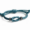 Unisex Teal Knot Bracelet, Infinity Celtic Bracelet, Unisex Love Knot Bracelet, Sanibel Teal Waterproof