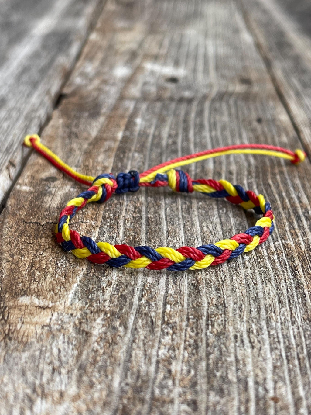 Red Yellow and Blue Bracelet