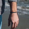 Graphite Gray Bracelet, Waterproof Adjustable