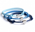 Heart Charm Minimalist Bracelet Anklet Choker, 2mm Waterproof Cord