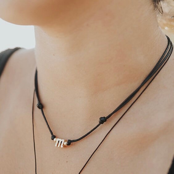 Initial Letter Choker Adjustable