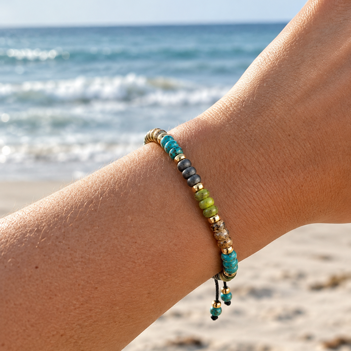 Coastal Beaded Anklet Bracelet
