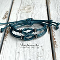 Sanibel Celtic Knot Mommy and Me Bracelets, Teal