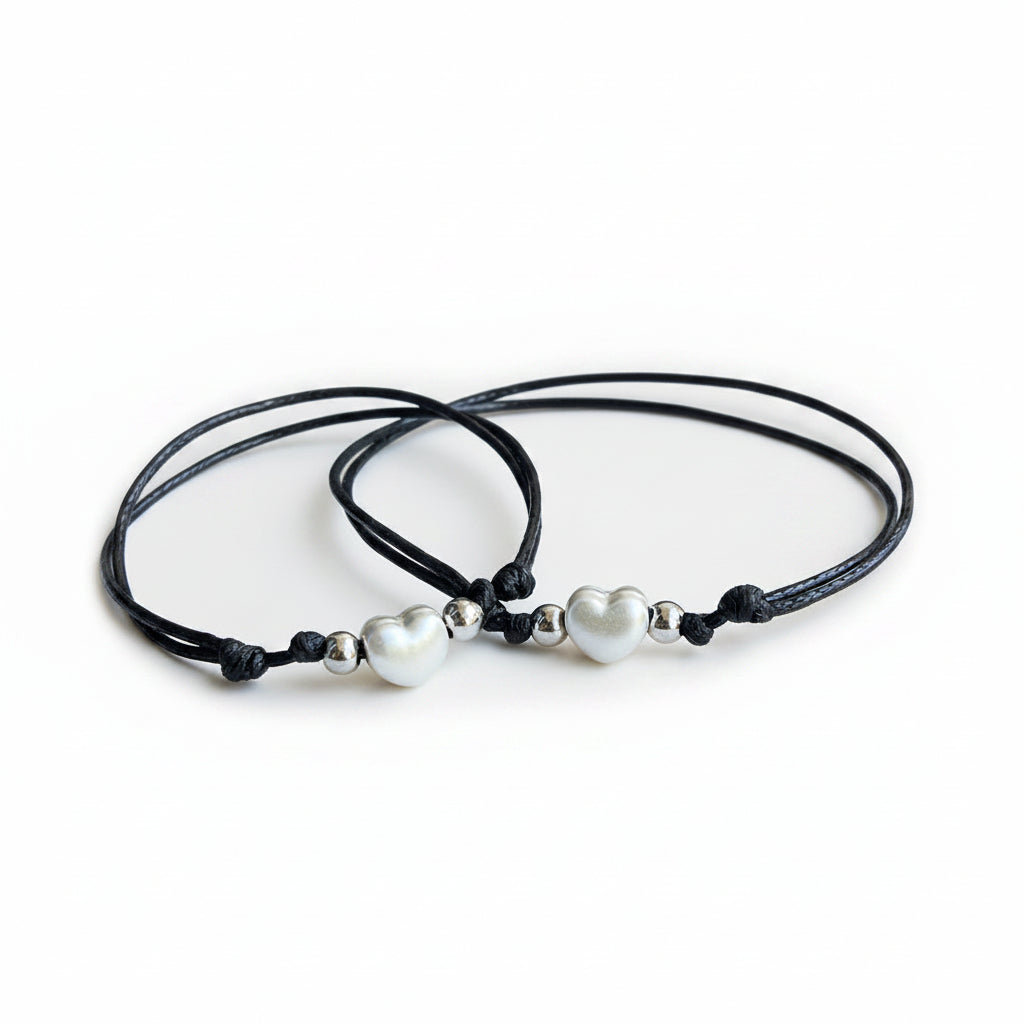 Sterling Silver Heart Bracelets, Mommy and Me, Mother Daughter Bracelet
