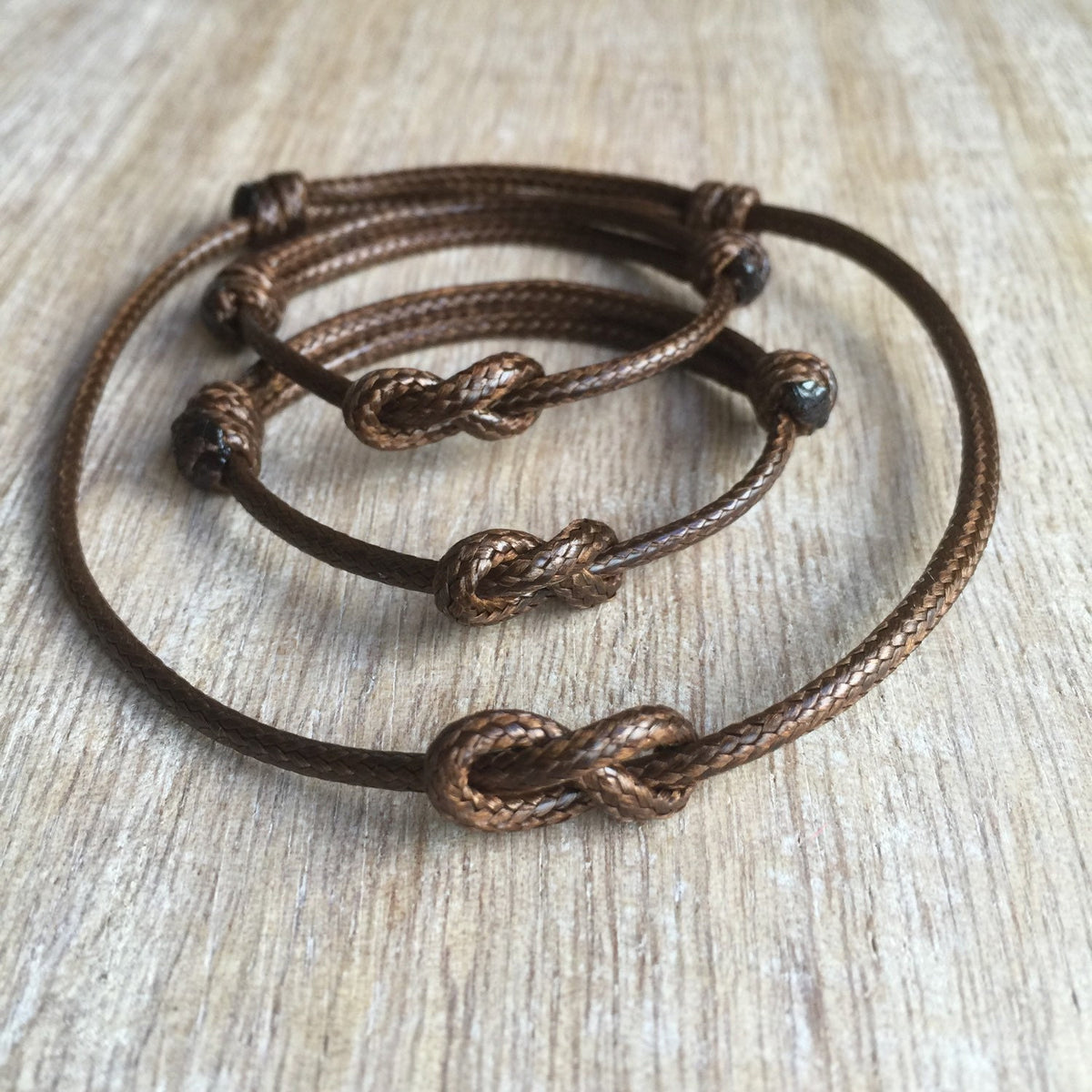 Family Matching Bracelets Brown Waterproof Mom Dad Kids ‚Äì Lovers Key Style