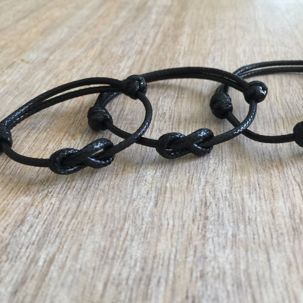 Lovers Key Black Family Bracelets
