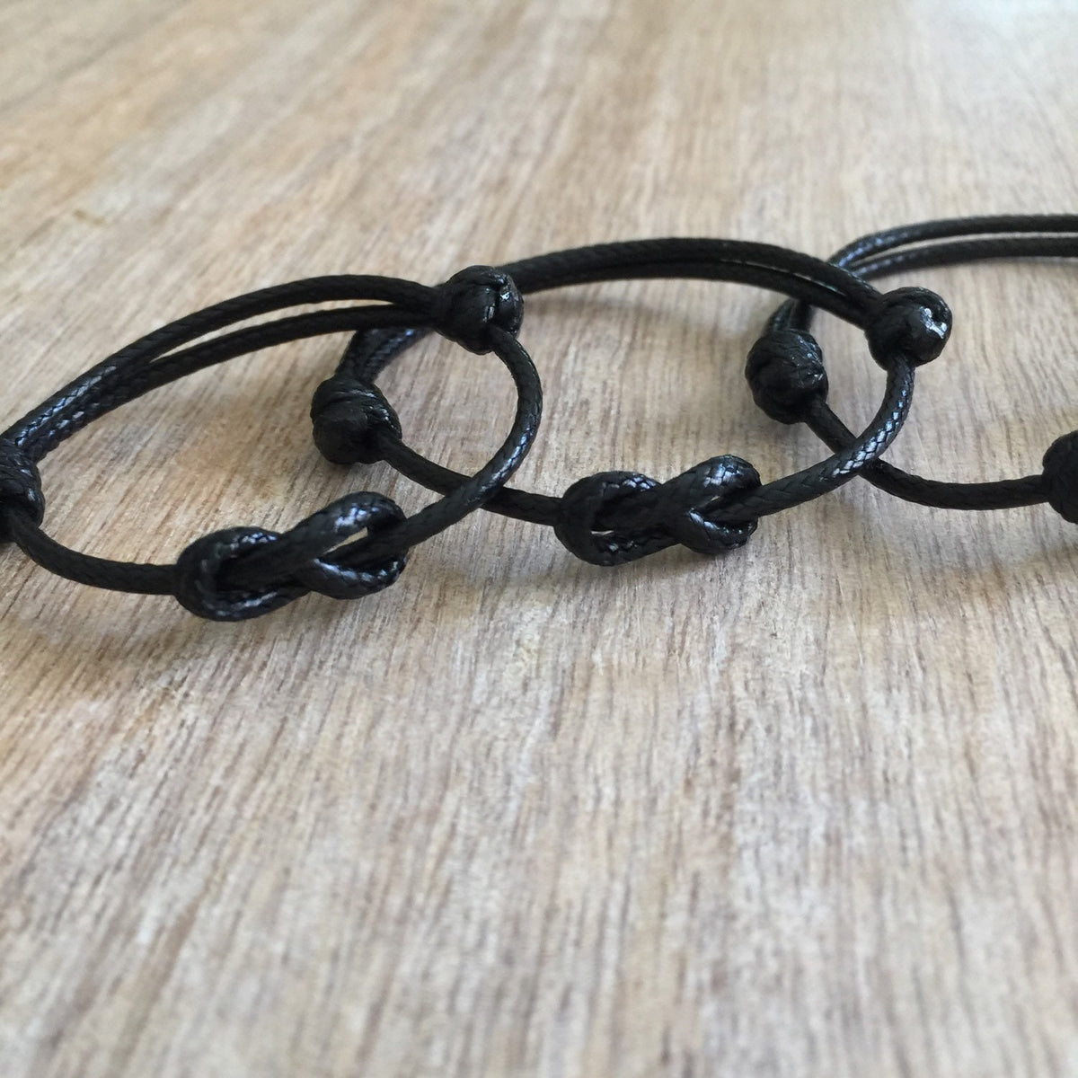 Lovers Key Black Family Bracelets