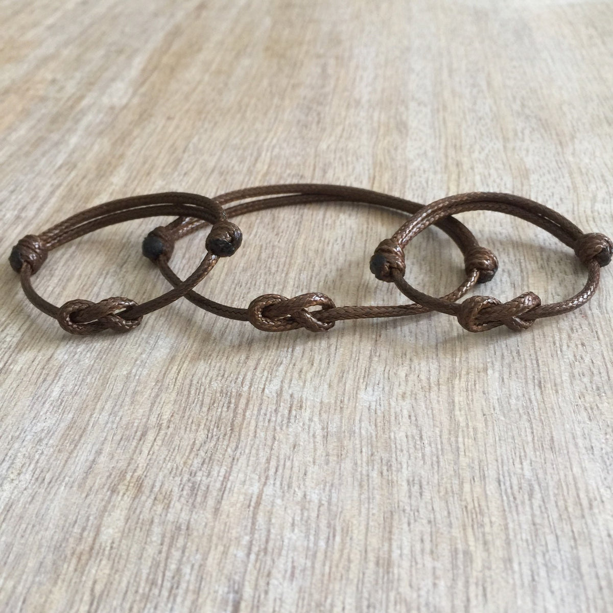 Family Matching Bracelets Brown Waterproof Mom Dad Kids ‚Äì Lovers Key Style
