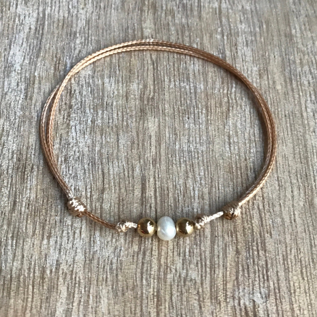 Bal Harbor Gold Beaded Anklet