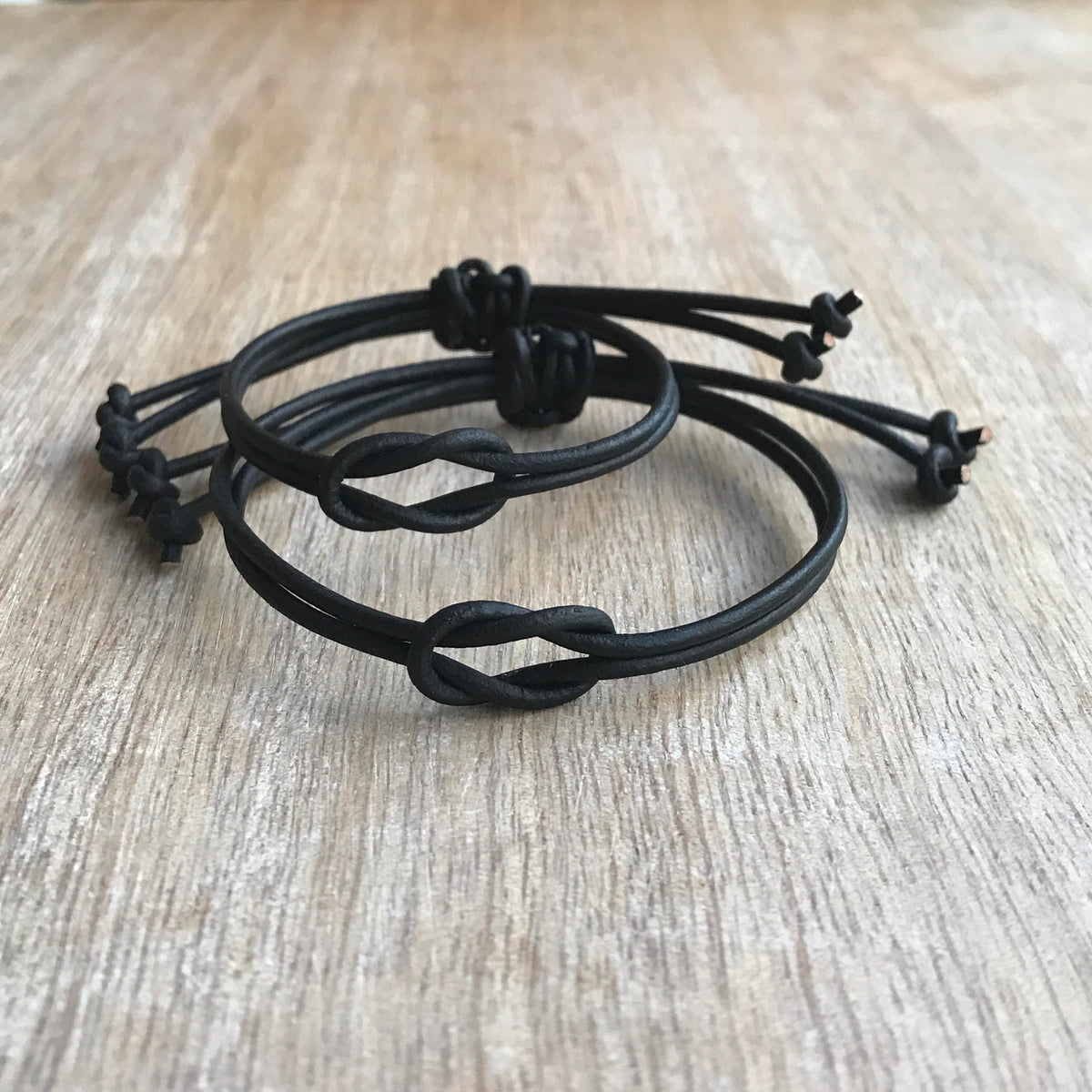 Celtic Knot Black Bracelets for Couples, North Venice Collection