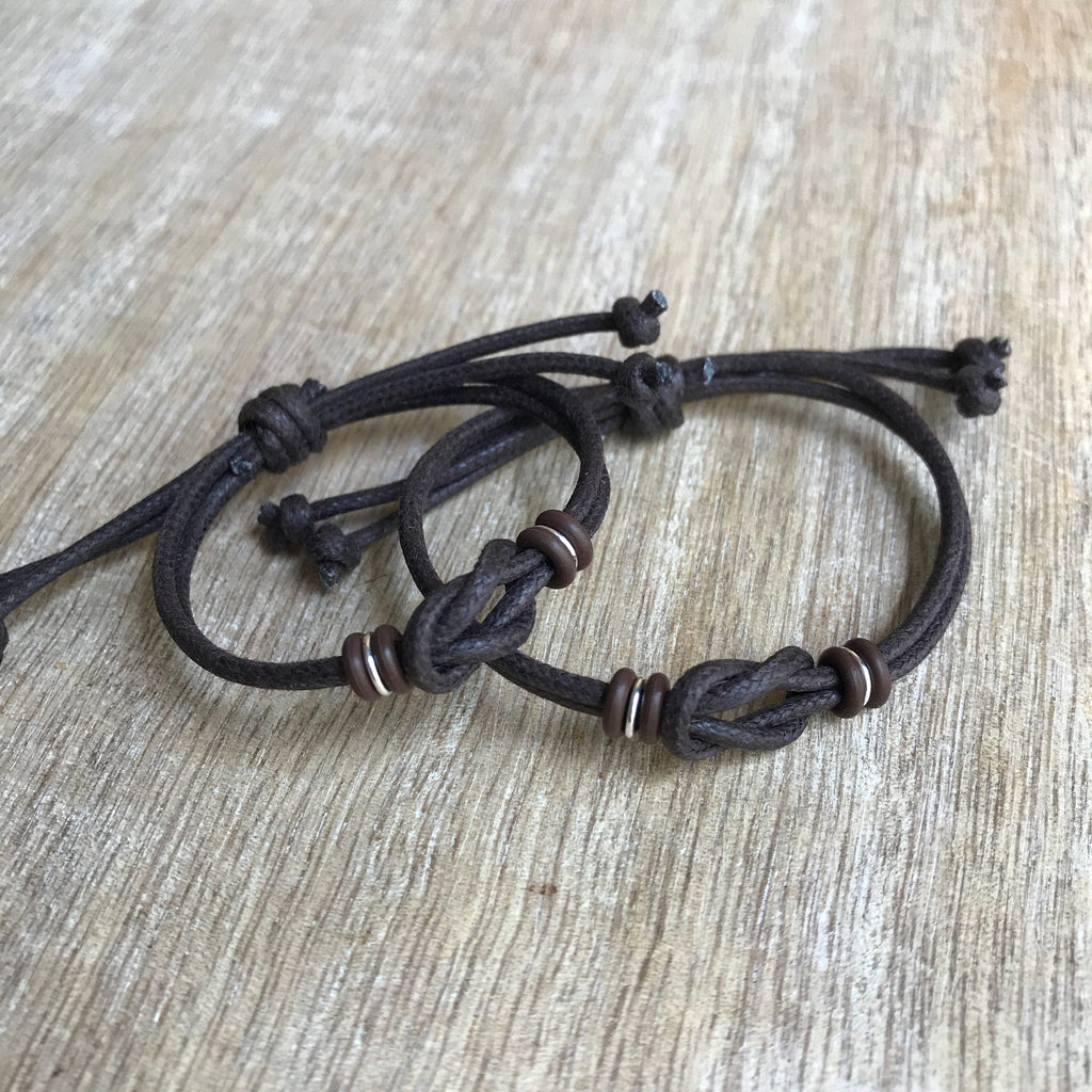 Waterproof Family Matching Bracelets Brown Mom Dad Kids Back to School ‚Äì Sanibel Style