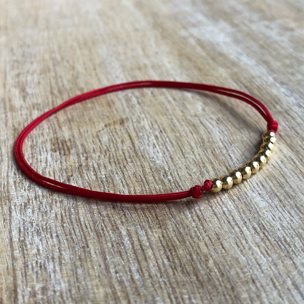Lido Key Gold Bead Anklet