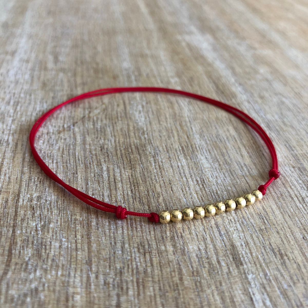 Lido Key Gold Bead Anklet