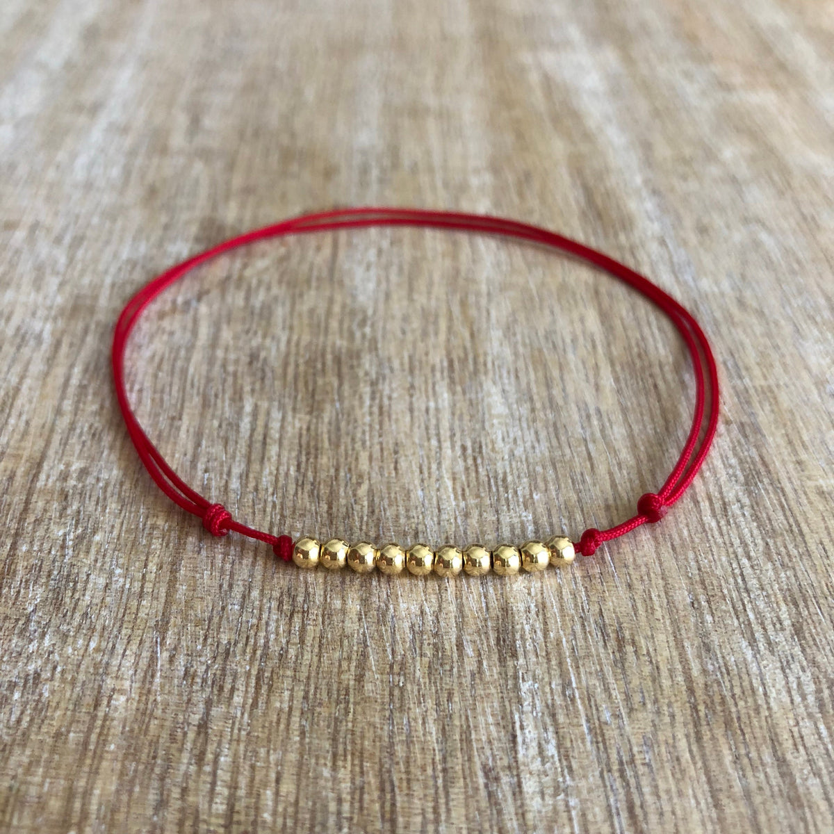 Lido Key Gold Bead Anklet
