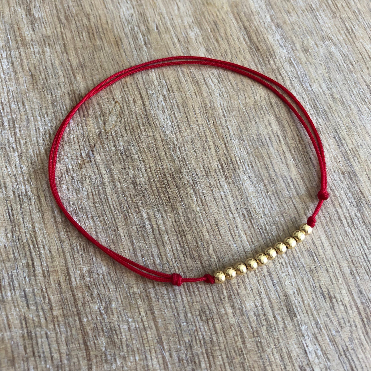 Lido Key Gold Bead Anklet