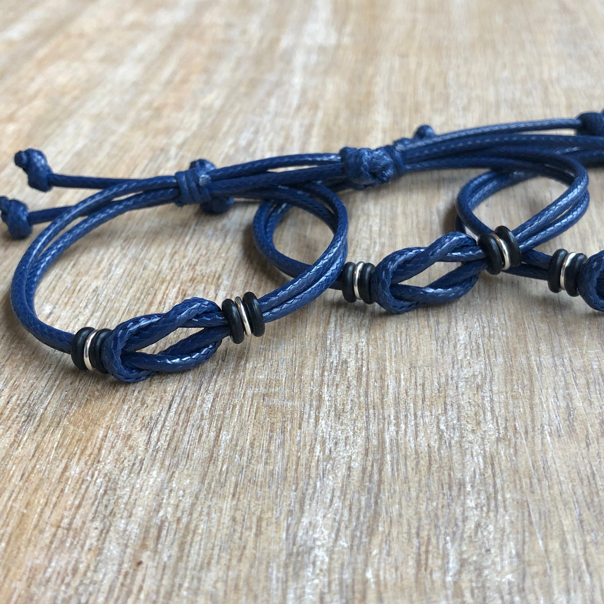 Waterproof Family Matching Bracelets Blue Back to School Mom Dad Kids ‚Äì Sanibel Style