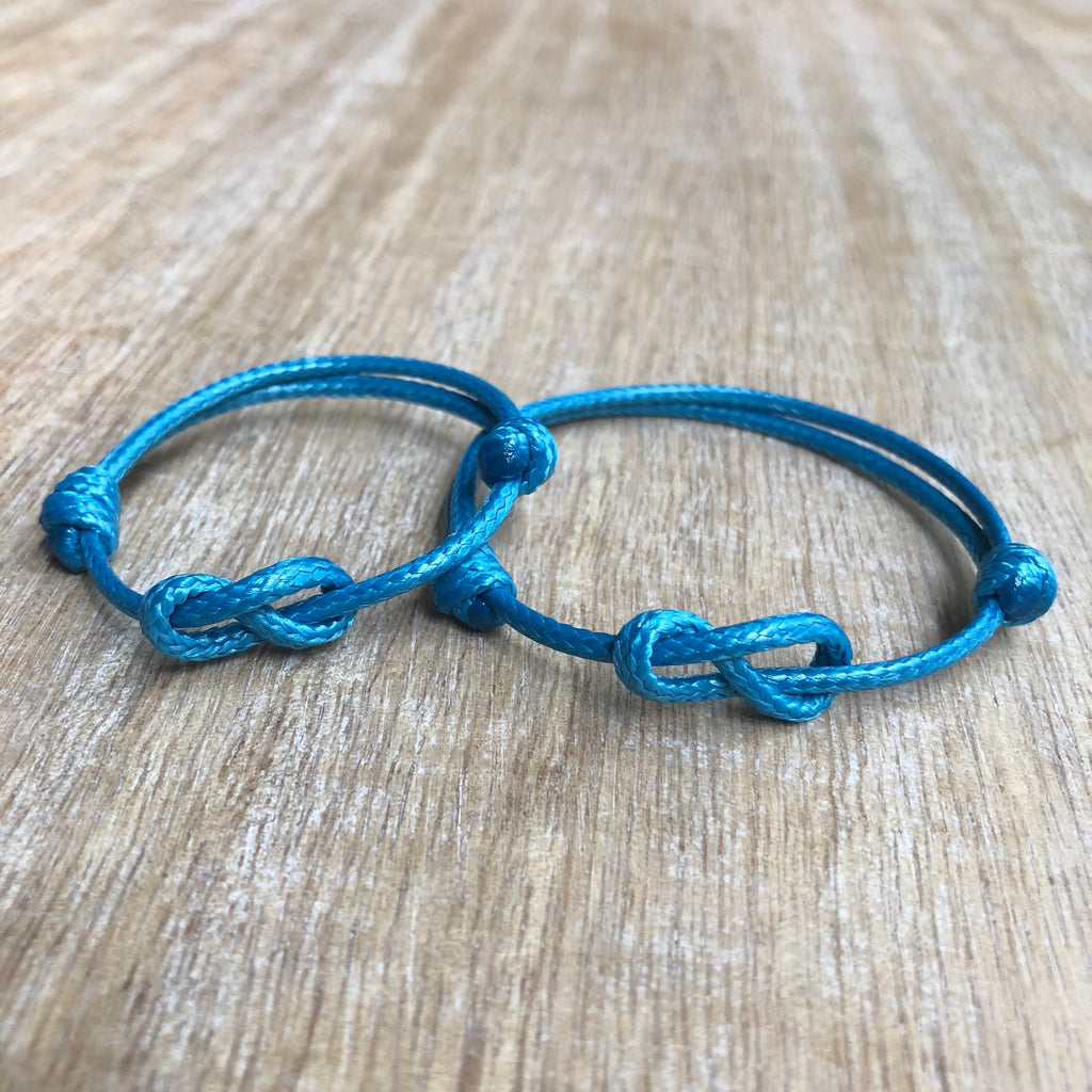Lovers Key Turquoise Mommy and Me Bracelets - Waterproof