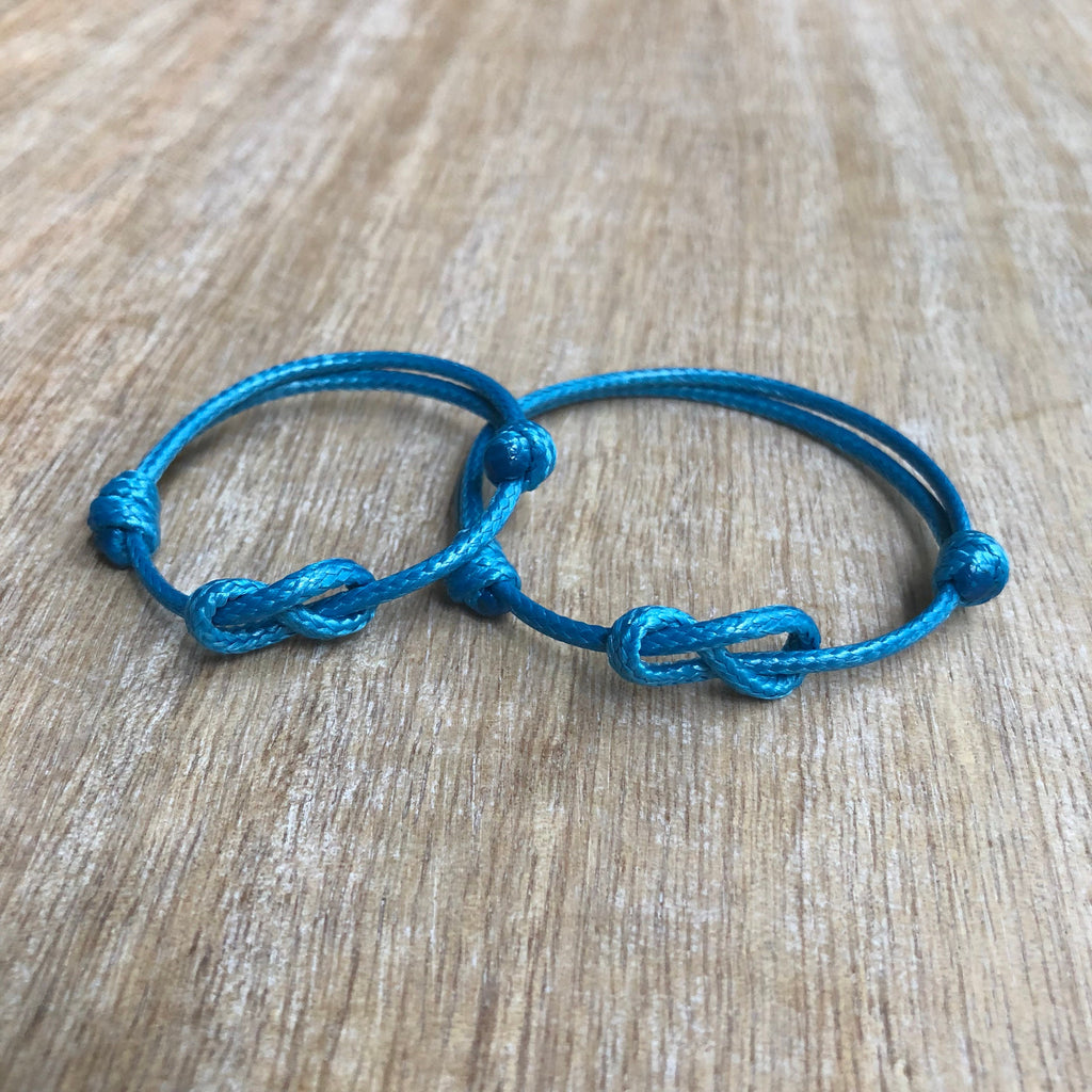 Lovers Key Turquoise Mommy and Me Bracelets - Waterproof