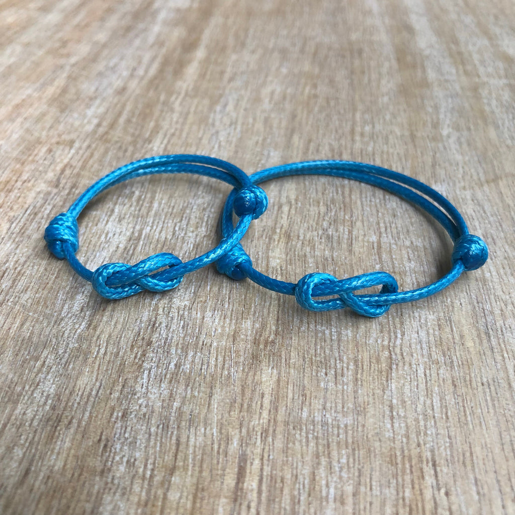Lovers Key Turquoise Mommy and Me Bracelets - Waterproof