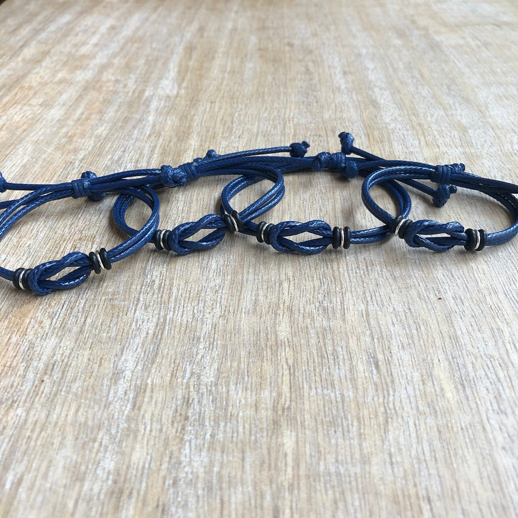 Waterproof Family Matching Bracelets Blue Back to School Mom Dad Kids ‚Äì Sanibel Style