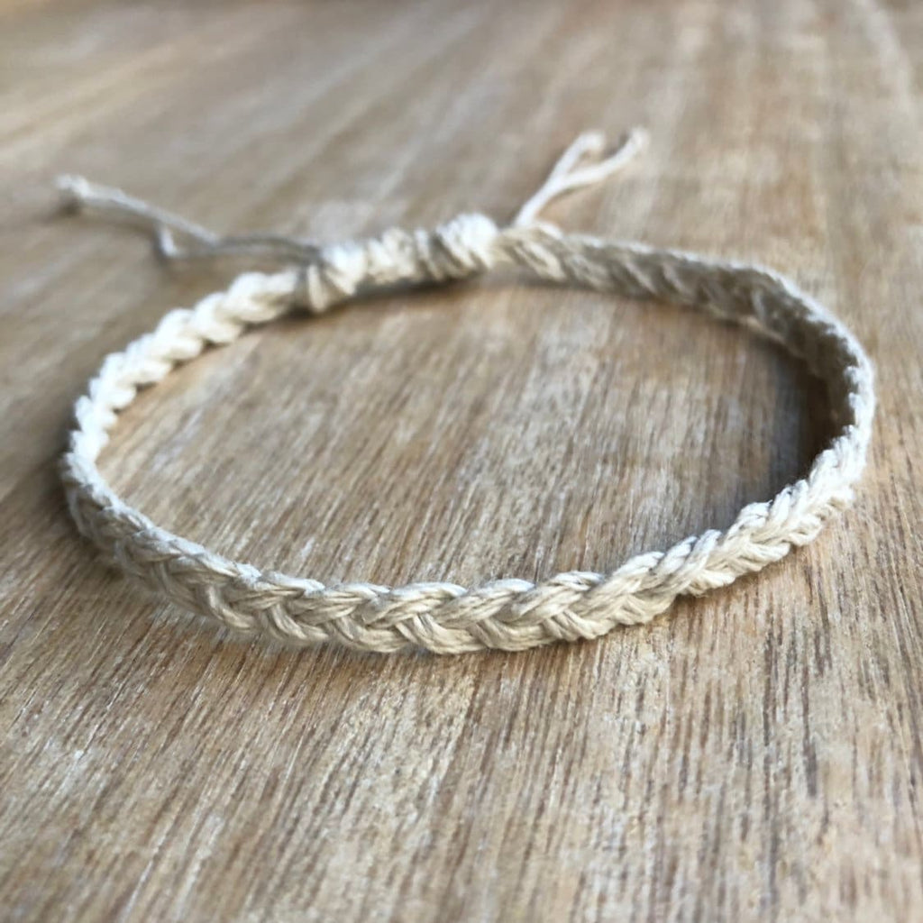 Braided Natural Hemp Anklet
