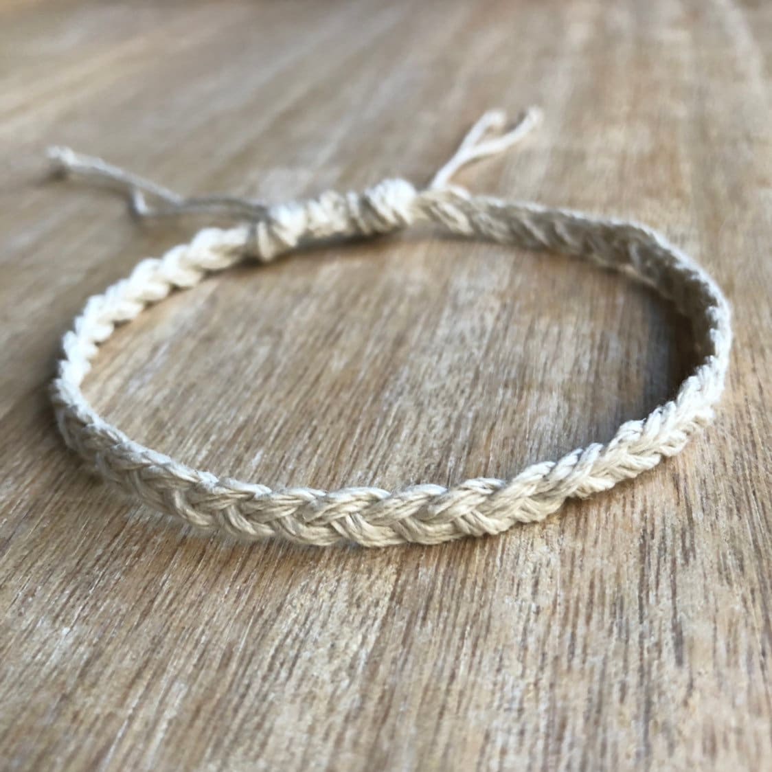 Braided Natural Hemp Anklet