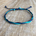 Boardwalk Peacock Anklet, Waterproof, Adjustable