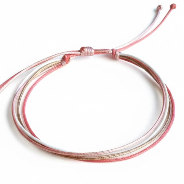 Surfside Coral String Anklet