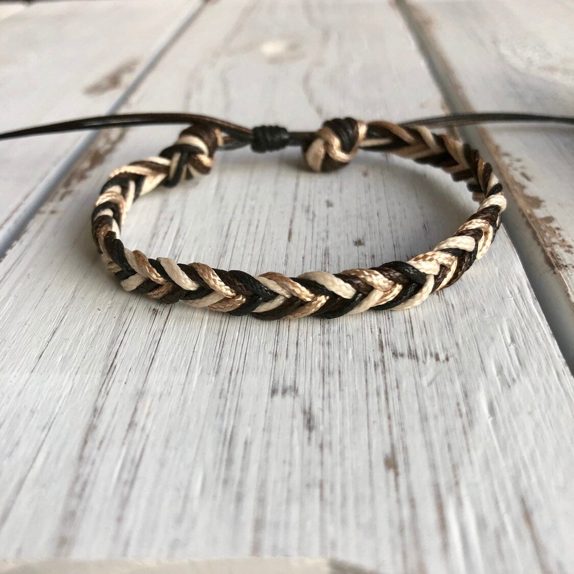 Dania Neutral Braided Anklet Bracelet