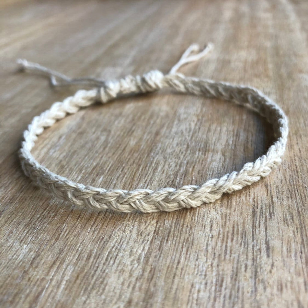 Braided Natural Hemp Anklet