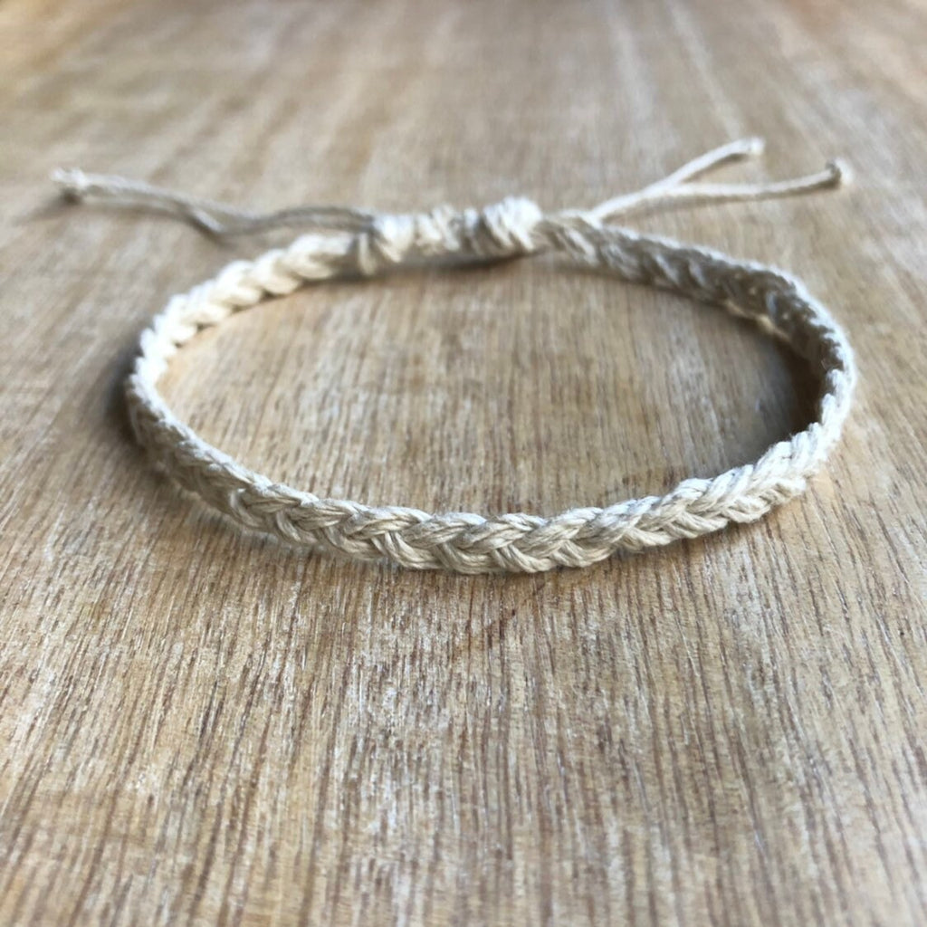 Braided Natural Hemp Anklet