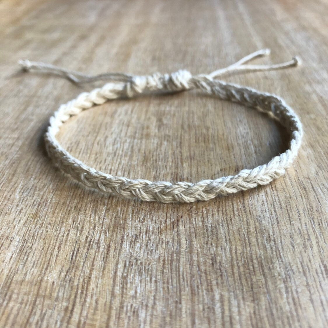 Braided Natural Hemp Anklet
