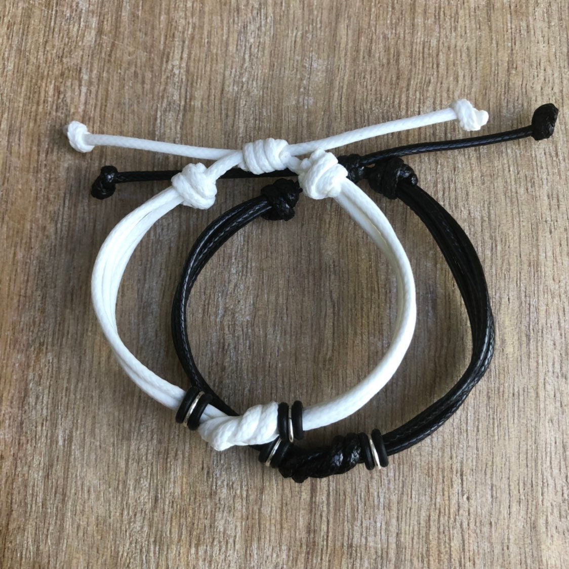 Initials Celtic Knot Black and White Couples Set