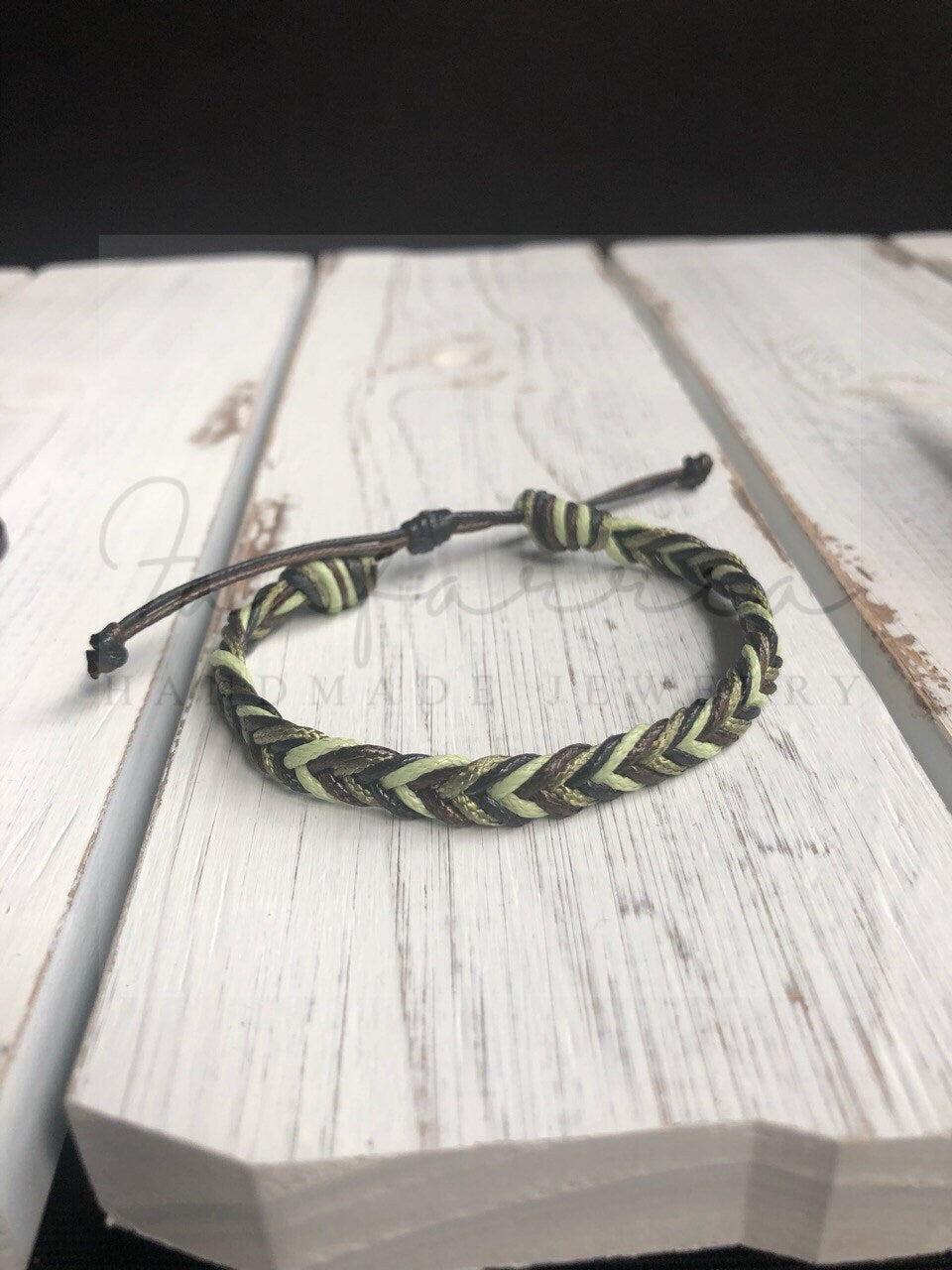 Dania, Camo Braided Anklet Bracelet