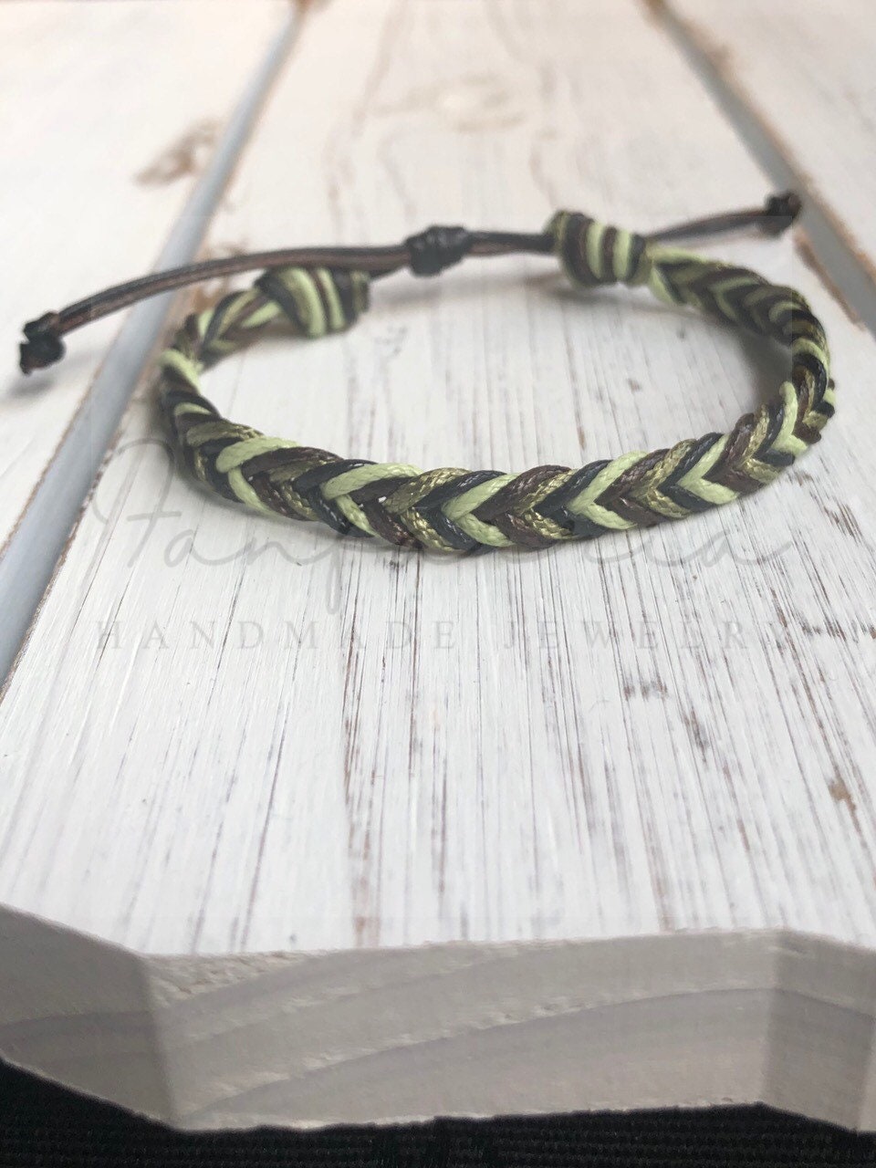 Dania, Camo Braided Anklet Bracelet