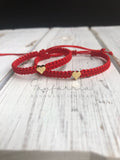 Mommy and me bracelets, Red Heart bracelets, Waterproof Matching Bracelets