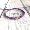 Heart Purple Bracelet Anklet