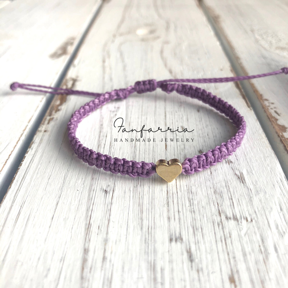 Heart Purple Bracelet Anklet