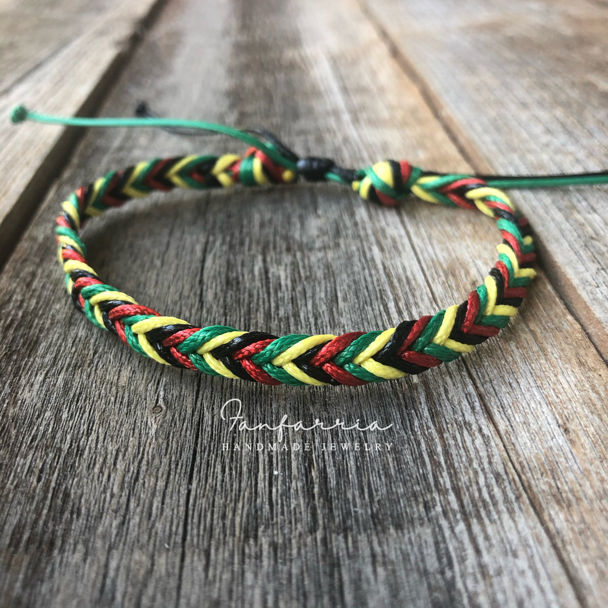 Dania, Rasta Braided Anklet Bracelet