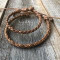 Key West Couples Bracelets Light Brown Leather