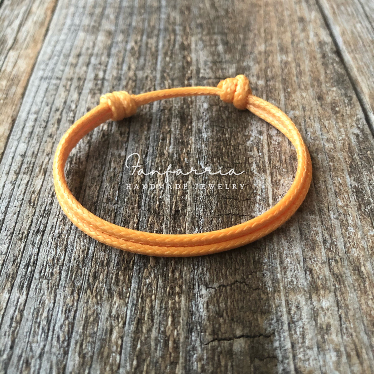 Orange Collins Minimalist Simple Bracelet