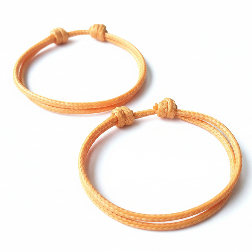 Collins orange minimalist waterproof couples bracelets his and hers matching set