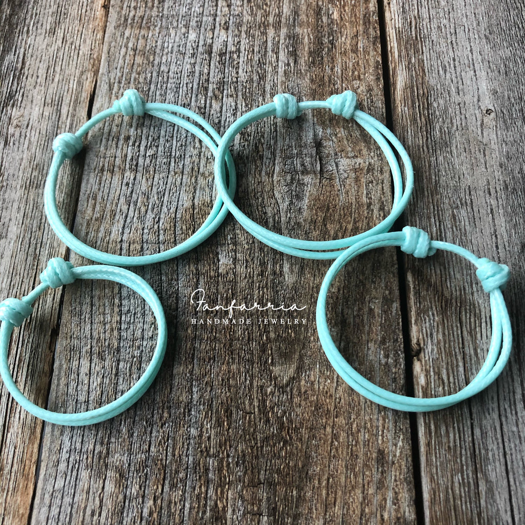 Family Bracelets, Sky Blue Minimalistics Collins