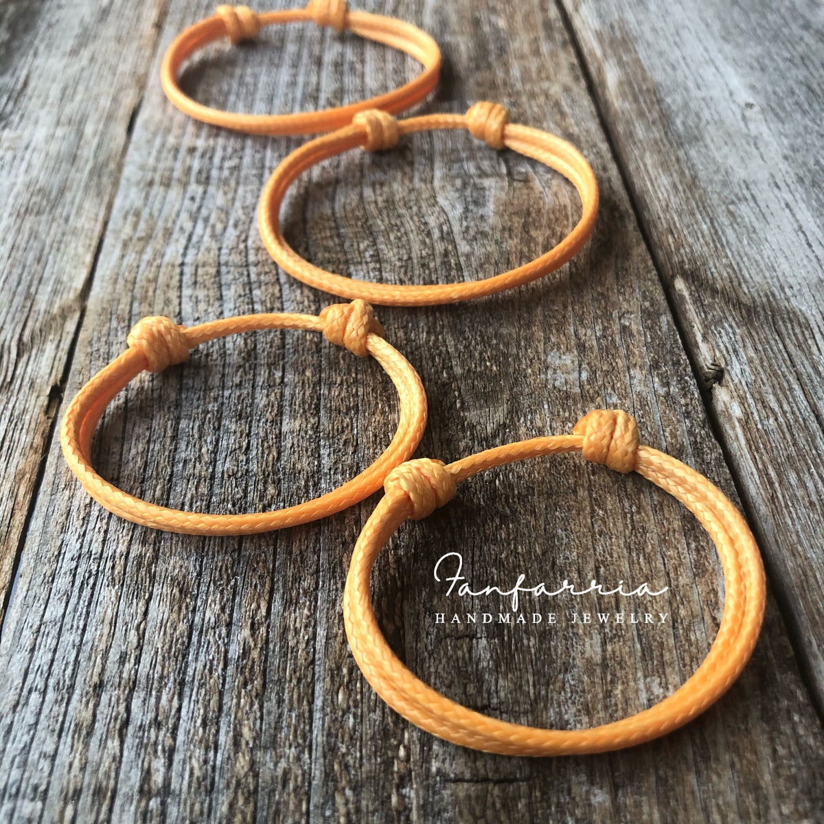 Collins Orange Matching Family Bracelets