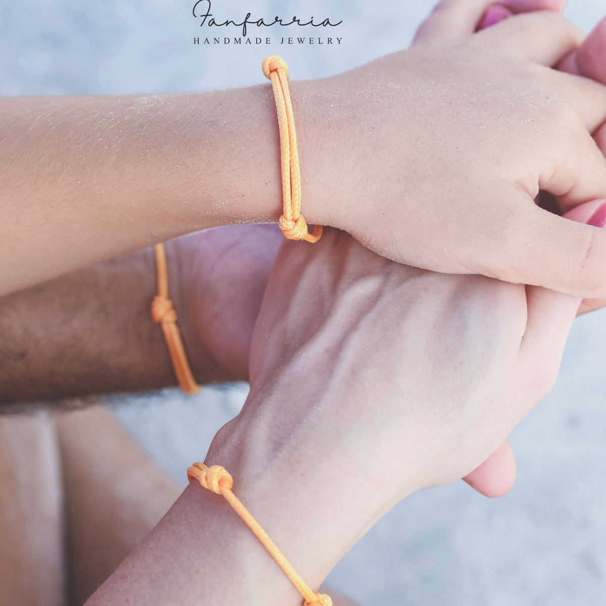 Collins Orange Matching Family Bracelets
