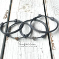Silver Heart Minimalist Family Bracelets Choose Color