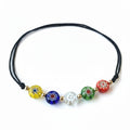 Millefiori Flower Colorful Anklet