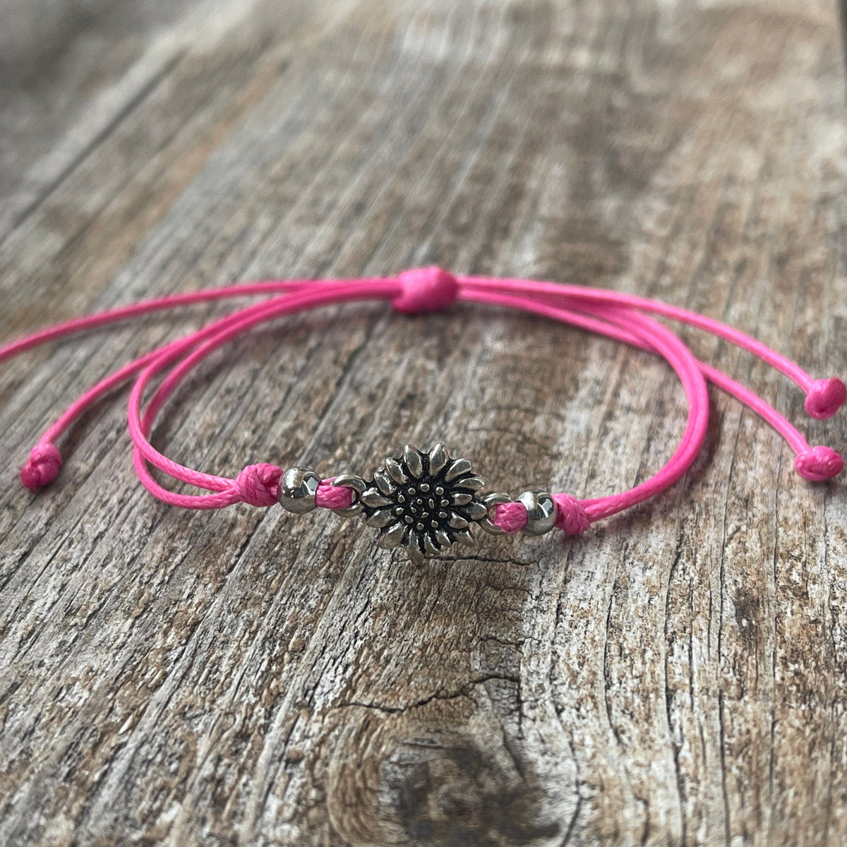 Sunflower Fuchsia Bracelet Anklet
