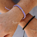 Miramar Couples Bracelets, Black & Purple by Fanfarria
